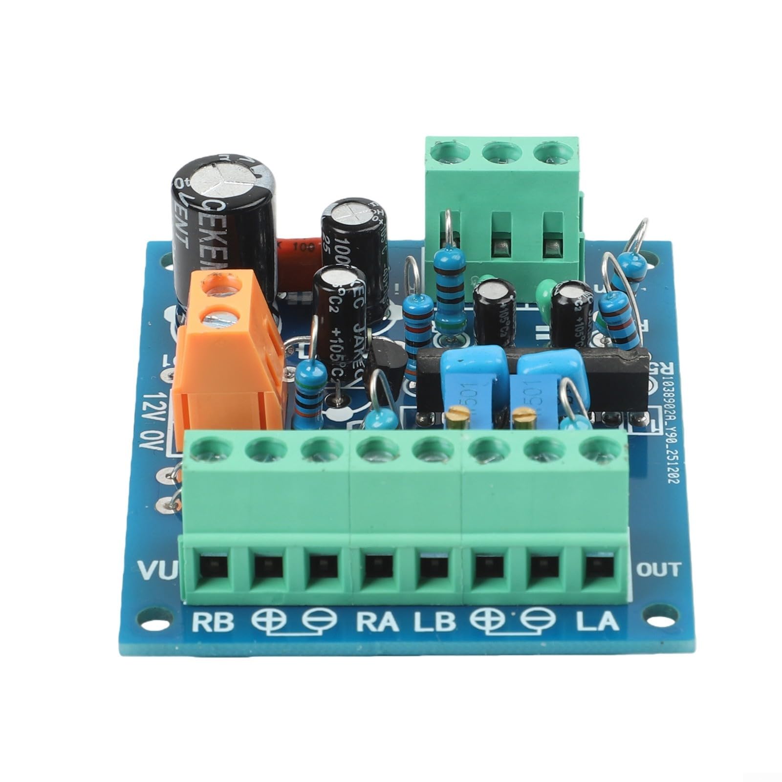 Scheda driver VU Meter stereo AC 12V per misuratore di livello audio – PCB Panel Mount Volume Indicator con funzione mute, 55 x 66 mm, compatibile con DB