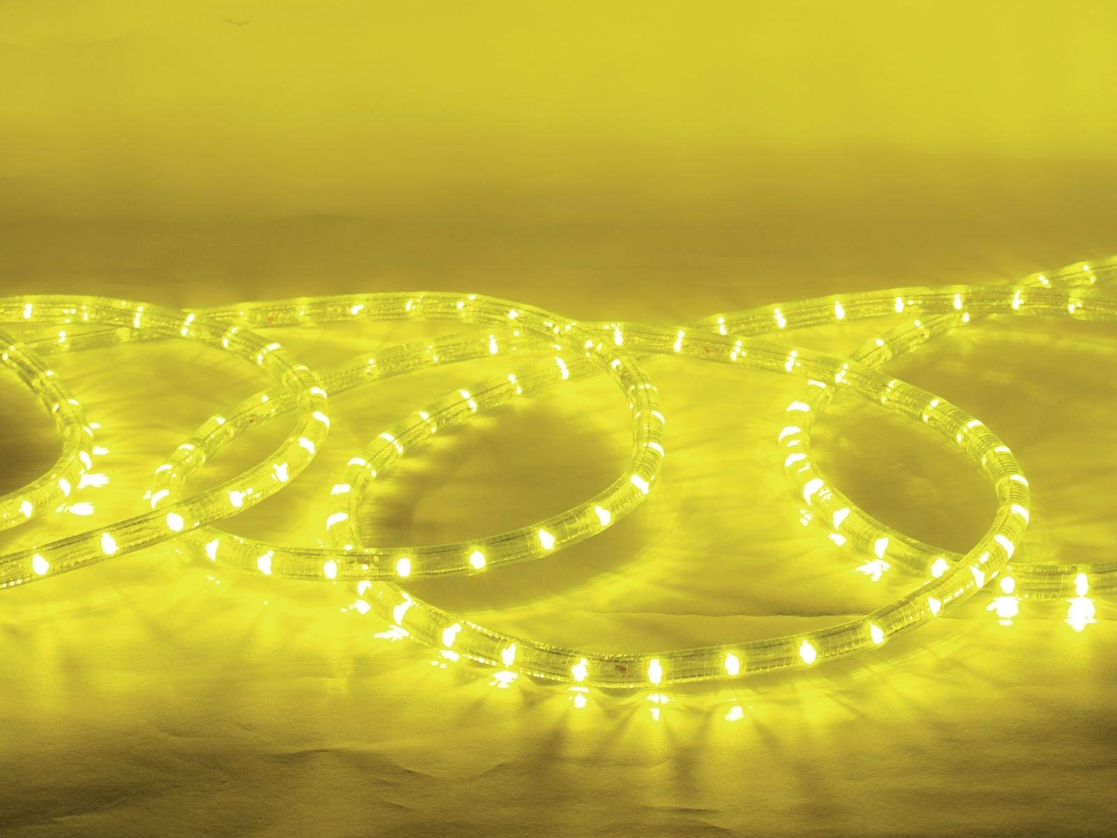 EUROLITE RUBBERLIGHT LED RL1-230V gelb 44m | Flexibler LED-Schlauch zur Dekorationsbeleuchtung