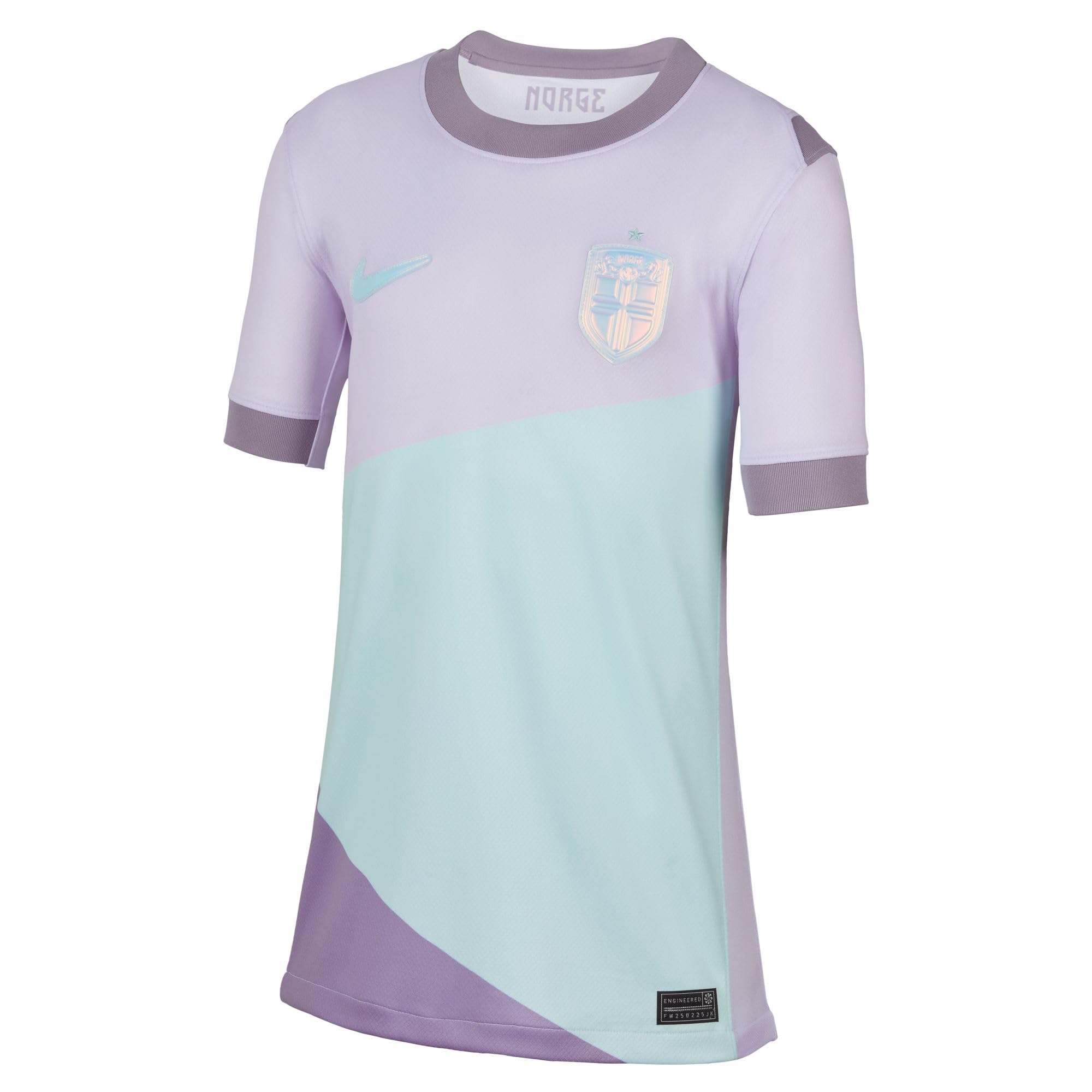 Norwegia 2025 Stadium Away (zespół damski) Nike Dri-FIT replika piłki nożnej dla starszych dzieci, FZ9206