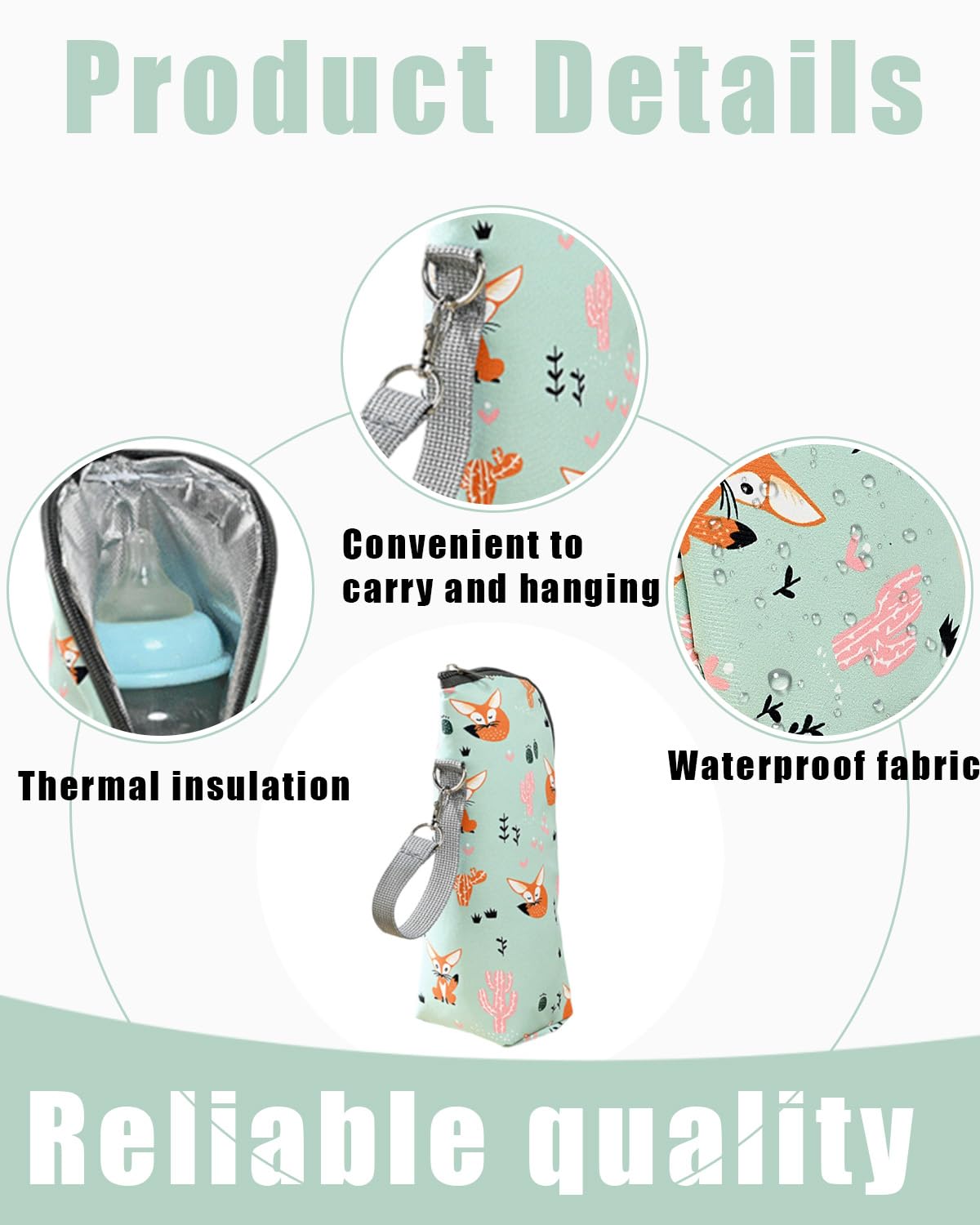 1 Pcs Borsa di isolamento per biberon, borsa termica per neonato