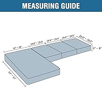 Vista 40 de H.VERSAILTEX 2025 New Sectional Couch Covers 8 Pieces Stretch Sofa Covers for Sectional Sofa Set Separate L Shaped Couch Cover for Both Left/Right