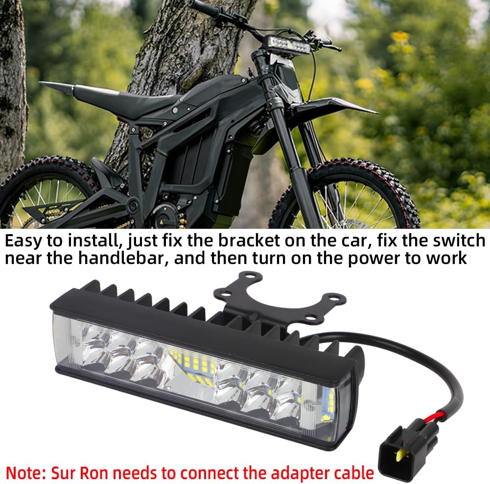 AUTOVIC Dirt Bike Front Light Bar Plug and Play Motorcycle Headlight Kit for Talaria Sting R MX4 Sur-Ron Segway X260 6000K High Transmittance Farther and Wider View