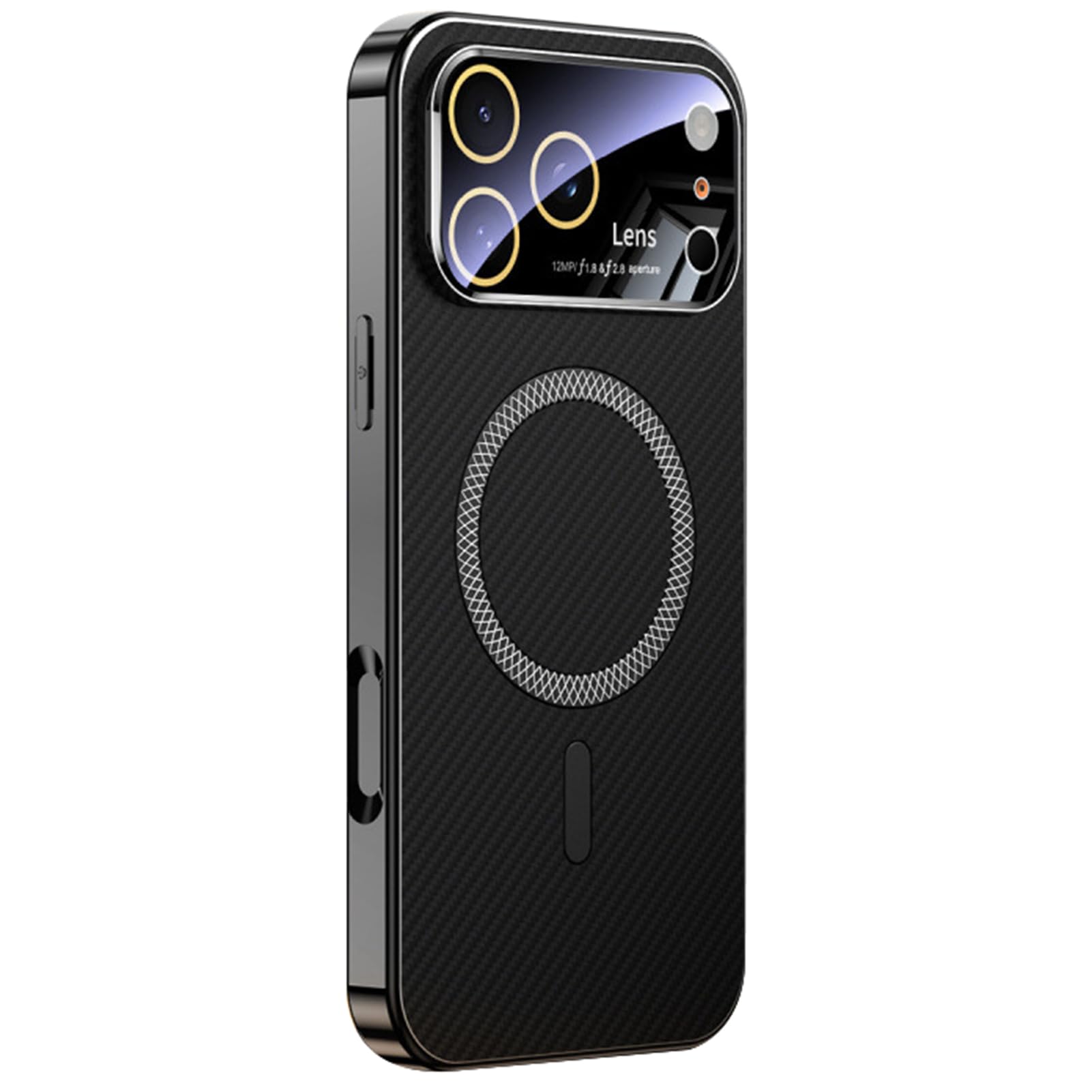 Coque carbone iPhone 17 Pro Max magnétique housse mince légère noire