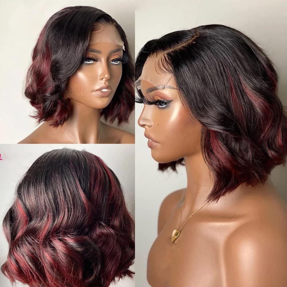 100% human silk bob ombré wig Lacefront 2020 Amazon.com : Straight Bob Ombre Ginger Color Lace Front  main image 3