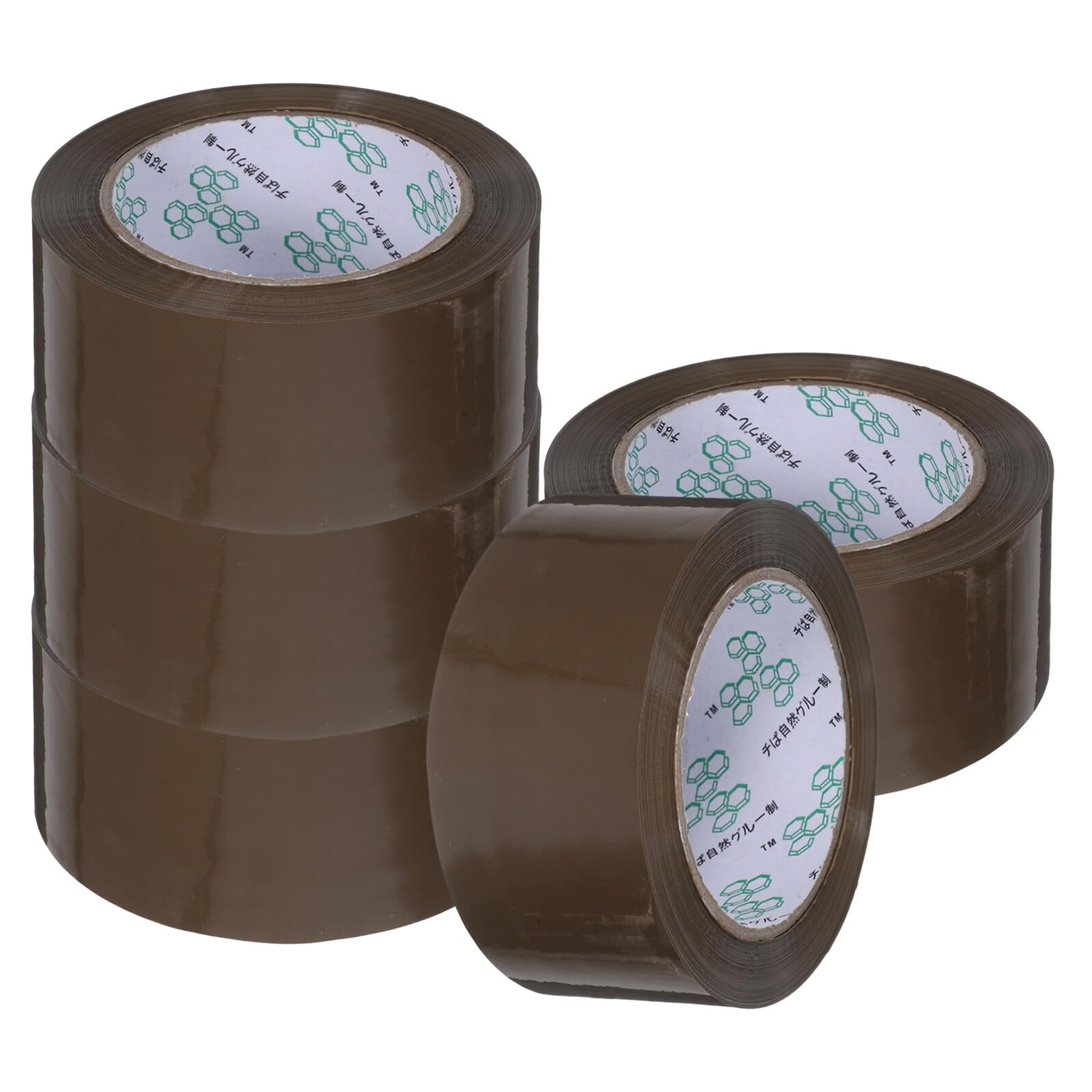 5 Rollen Klebeband Starkes Verpackungsband Braun Schweres Packband für Industrie Versand Büro und Haushalt Zuverlässiges Paketband für Umzug und Versand