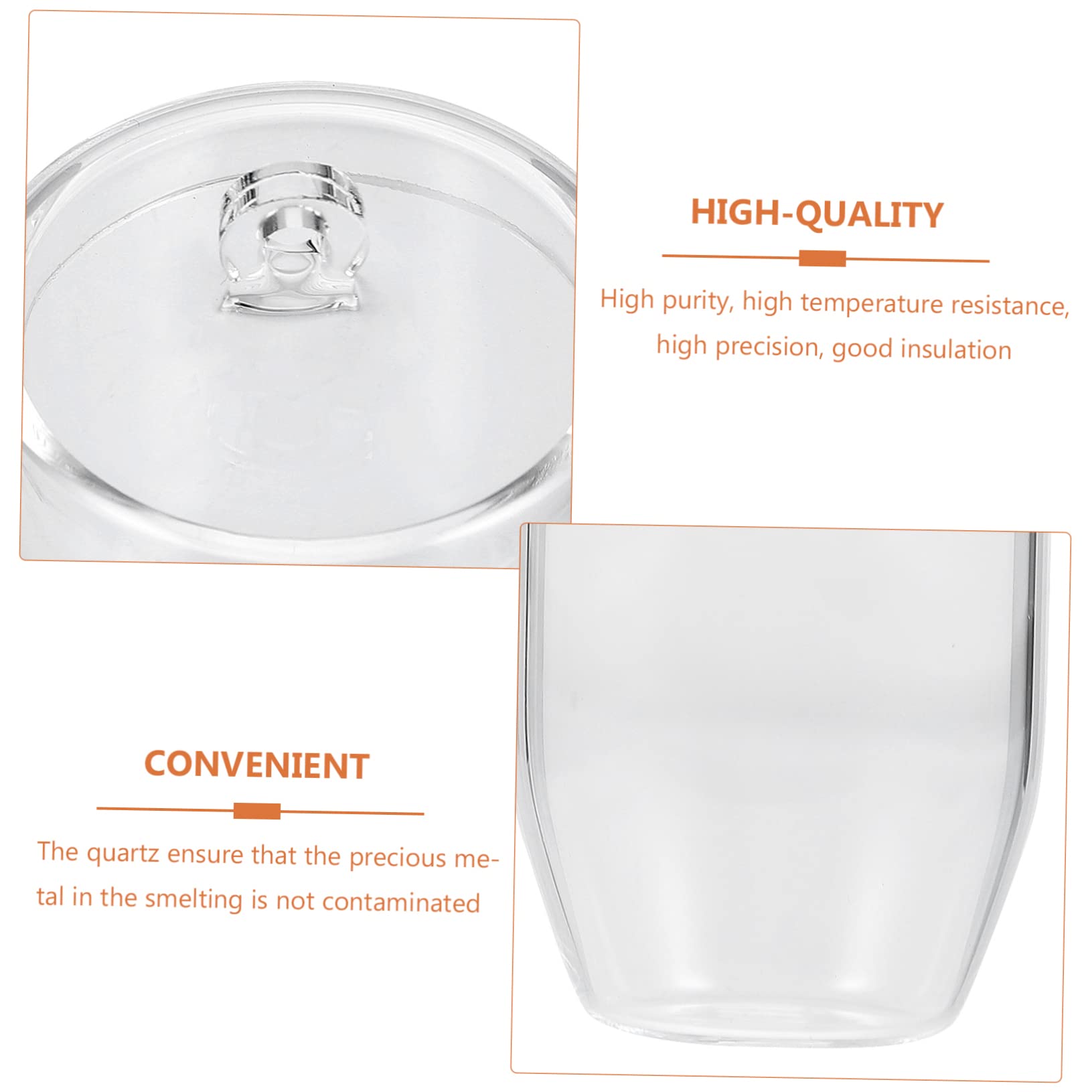 Quarz Tiegel Mit Deckel 30ml - Hitzebeständig Bis 1800°C Für Schmuck & Labor