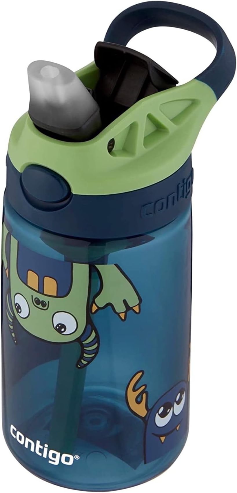 ContigoKids Straw Water Bottle with AUTOSPOUT Lid 14oz Monsters