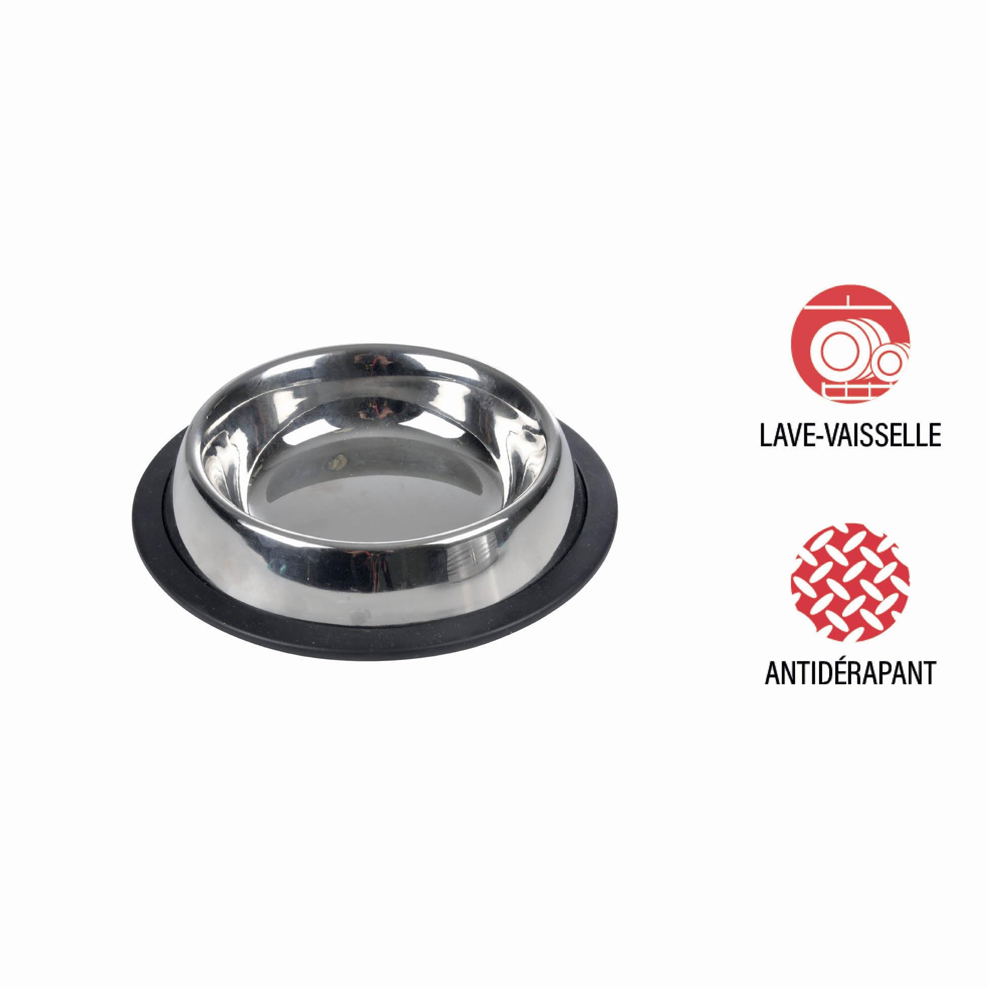 Stainless Steel Non-Slip Feeding Bowl D24/17cm, multicoloured - Image 2