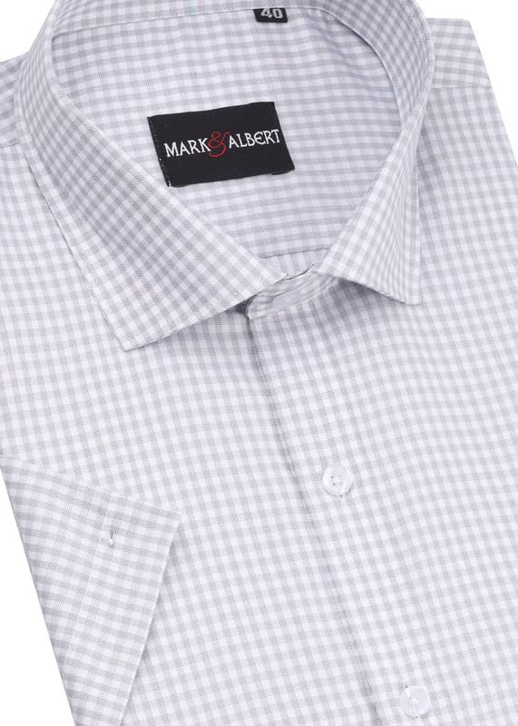 Image of Mark & Albert Men's Half Sleeves Regular Shirt