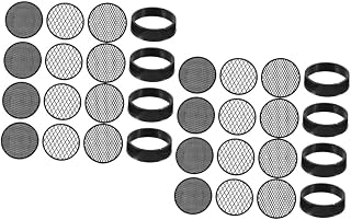 Mini Handheld Garden Sieves, 8 Sets Black Plastic Soil Sifter