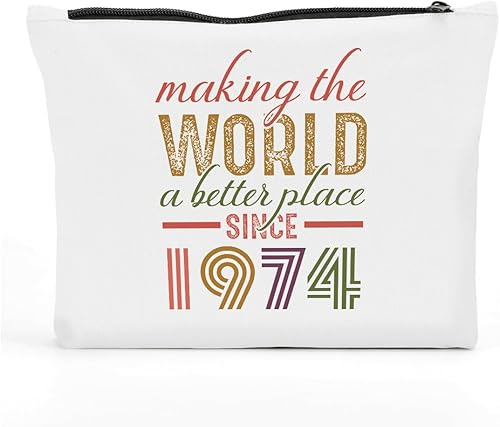 FBCCZEY Divertidos regalos de cumpleaños para mujeres, bolsa de maquillaje, feliz aniversario, decoración de cumpleaños, bolsa de cosméticos, bolsa