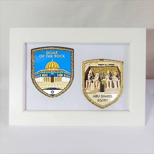 Miniatura 4 de A-ONE Oriente Medio Turístico Spots Metálico Oro Maleta Pegatinas 9 PCS+Egipto Cleopatra Pantalones Coser En Parche 1 PC, Medio Oriente Vacaciones