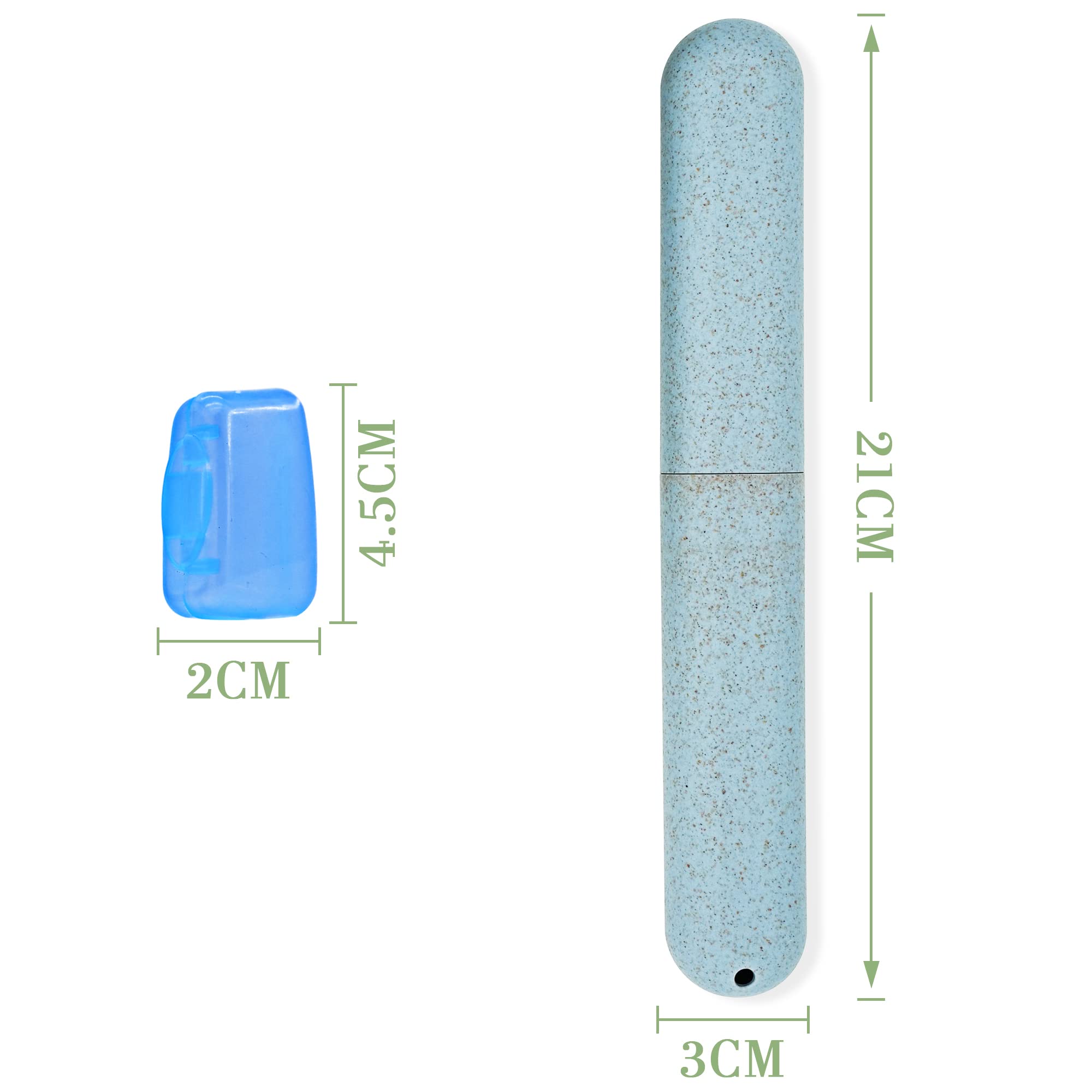 Elodyunhc Pack of 4 Toothbrush Case, Portable Travel Toothbrush Case With Lower Ventilation for Family Travel and Business - Image 2