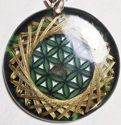 Green Flower of Life for Will and Power