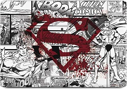 Skinit Decal Laptop Skin Compatible with MacBook Pro 15-inch with Touch Bar (2016-19) - Officially Licensed DC Comics Superman Comic Pattern Logo in Red Design