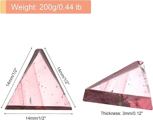 Miniatura 10 de MECCANIXITY Mosaico de vidrio de 7.05 oz triángulo de mosaico de vidrio negro de 0.551 in azulejos de mosaico a granel para manualidades DIY