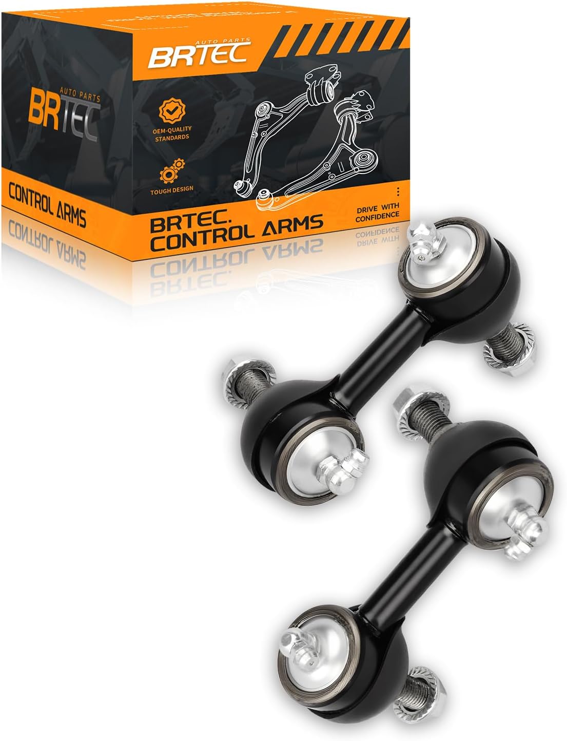 Front Stabilizer Sway Bar End Links Compatible with Acura CSX 2006-2011, Honda Civic 2006-2011 K80769 K80768