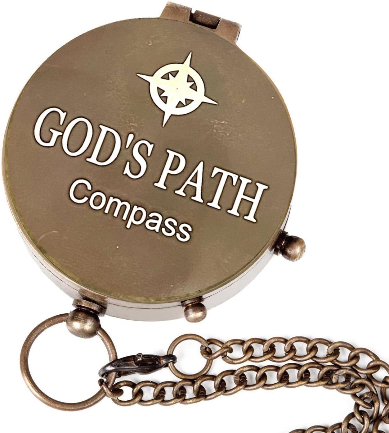 PSALM God's Path Compass - Engraved Working Handmade Antique Compass with Scripture - Religious, Christian, Catholic, Christening, First Communion, Confirmation Gifts for Teenage Men (Leather Box) - Image 8