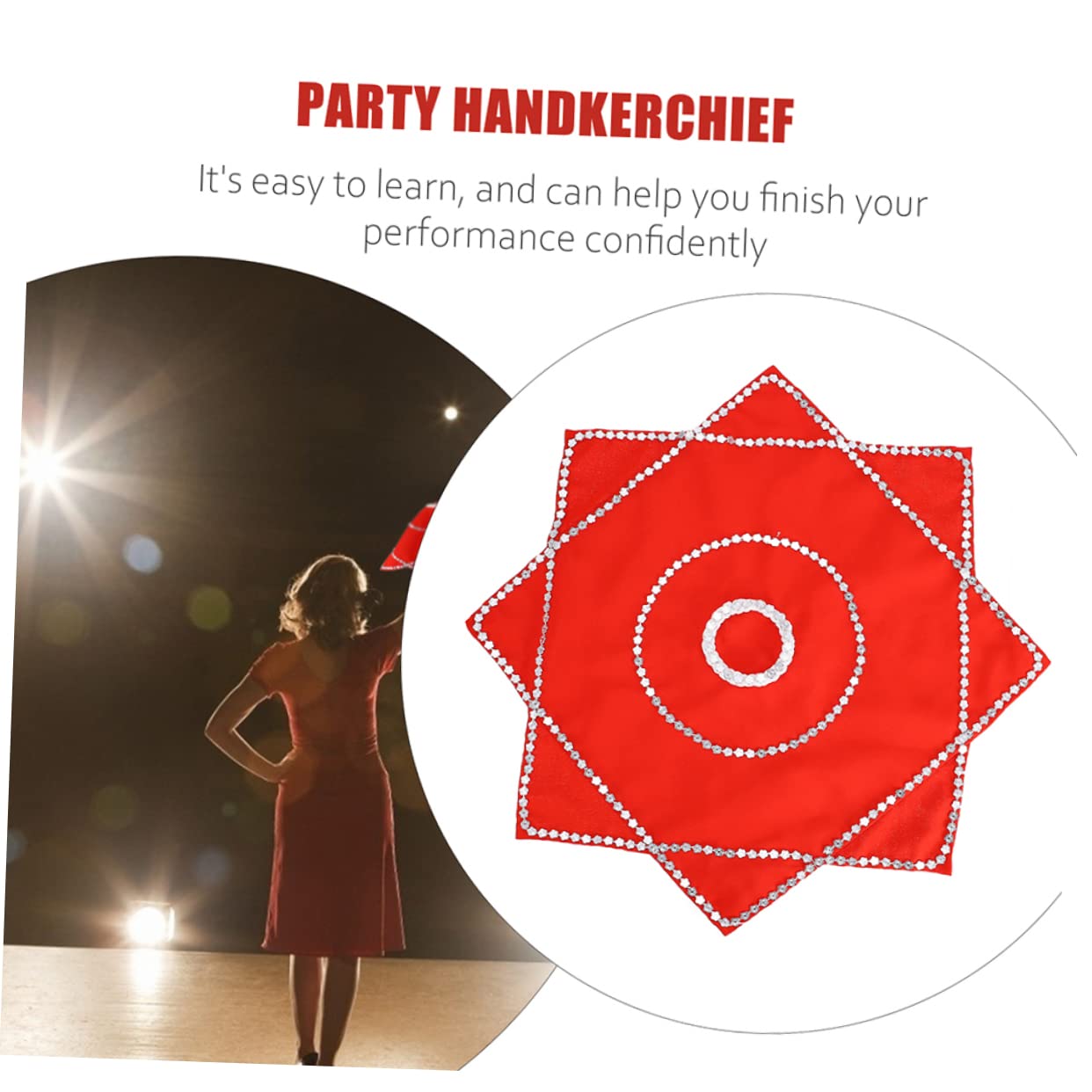 NOLITOY Dancing Props Boys and Girls Party Stage Handkerchief Set Handkerchief for Carnival