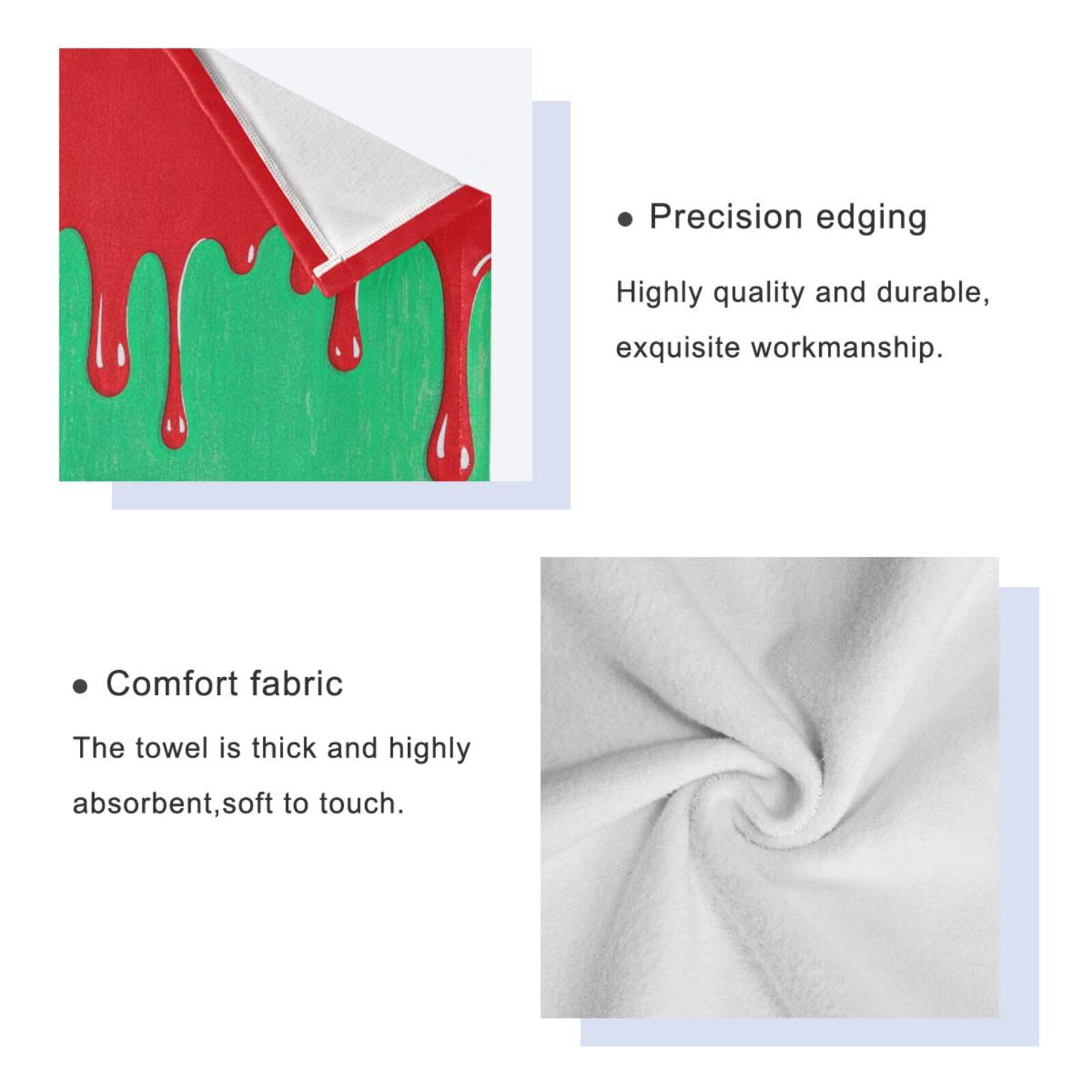 Flowing Pigment - Juego de toallas faciales absorbentes de 3 piezas, 1 toalla de baño, 1 toalla de mano y 1 paño para el cuerpo y el baño
