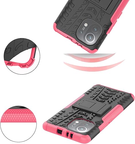 Miniatura 7 de Funda de teléfono para Xiaomi Mi 11 Lite 4G5G con protector de pantalla de vidrio templado y soporte Soporte Soporte Duro Resistente Híbrido