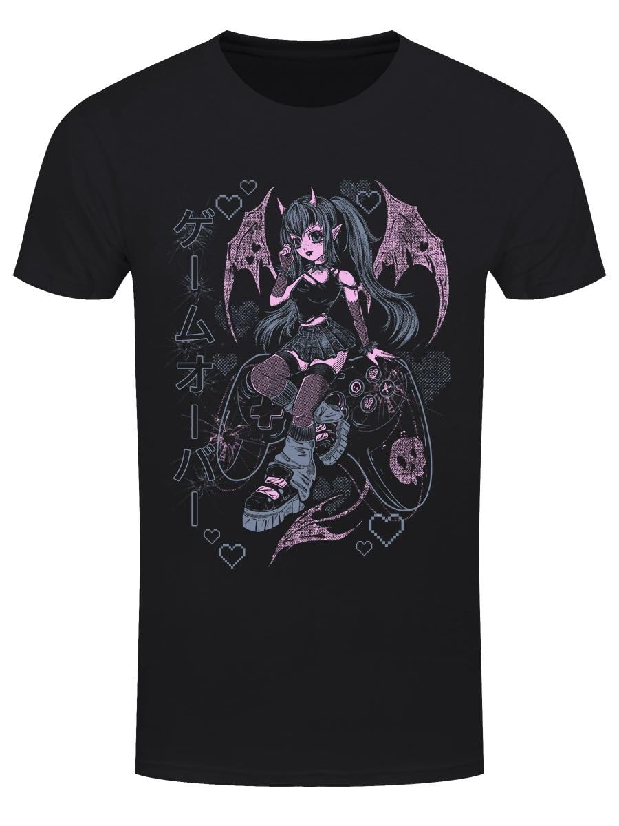 Grindstore Men's Black Cosmic Boop Defeated T-Shirt