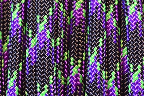 USA Made 550 Paracord - DIY Projects, Camping, Hiking, Tree Nets, 300 Colors - Type III Cord - Undead 100 Feet