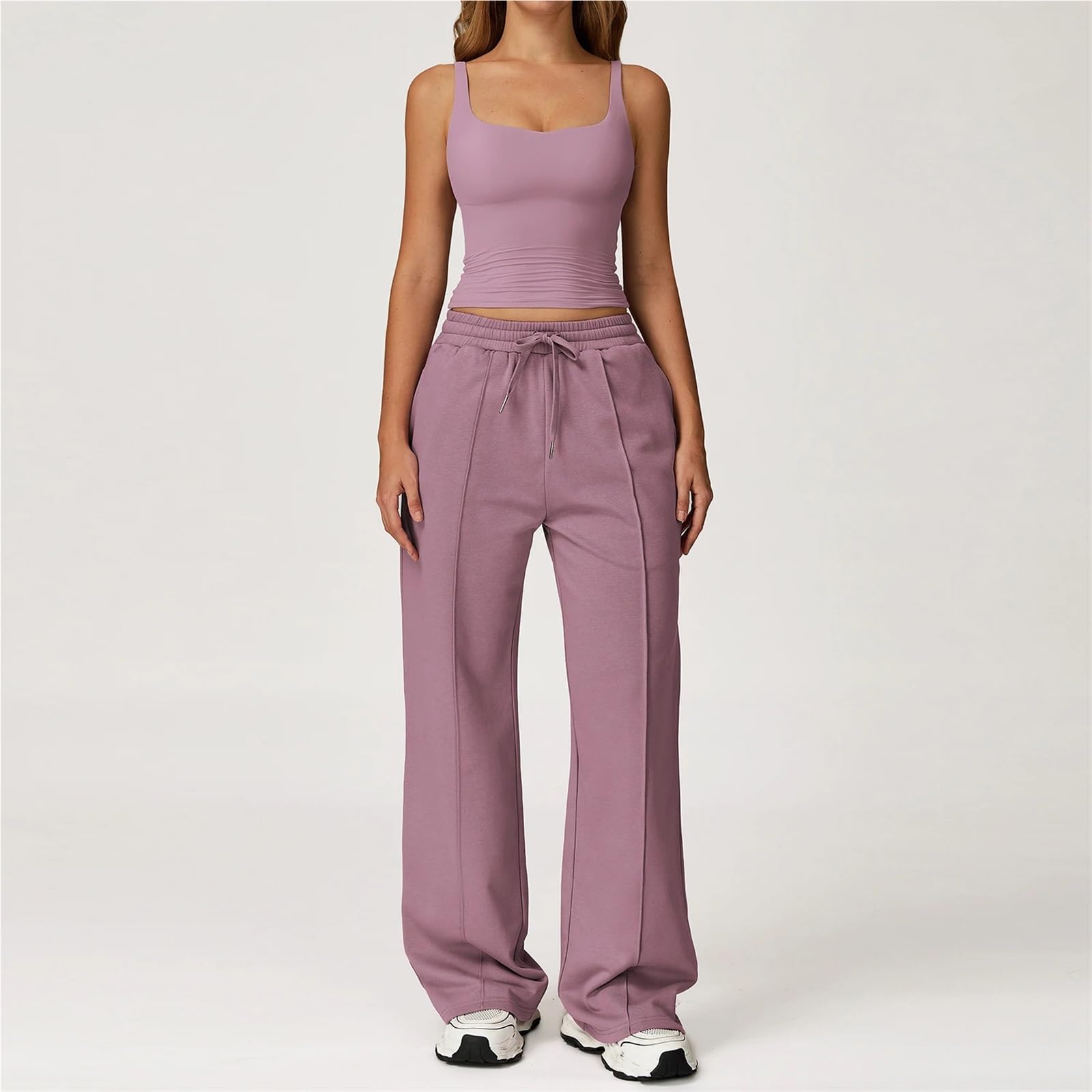 Ensemble Yoga Femme Ensemble de Yoga 2 pièces, vêtements Gymnastique for Femmes, survêtement, Sensation Nue, Ensembles d'entraînement, Push Up, Costume Fitness, Course à Pied