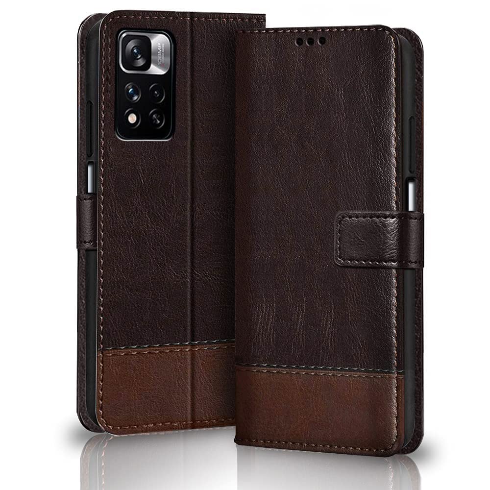 TheGiftKart Flip Back Cover Case for Xiaomi 11i 5G / 11i HyperCharge 5G (Dual-Color Leather Finish | Inbuilt Stand & Pockets | Wallet Style Flip Case | Faux Leather | Coffee & Brown) TheGiftKart Flip Back Cover Case for Xiaomi 11i 5G / 11i HyperCharge 5G (Dual-Color Leather Finish | Inbuilt Stand & Pockets | Wallet Style Flip Case | Faux Leather | Coffee & Brown)