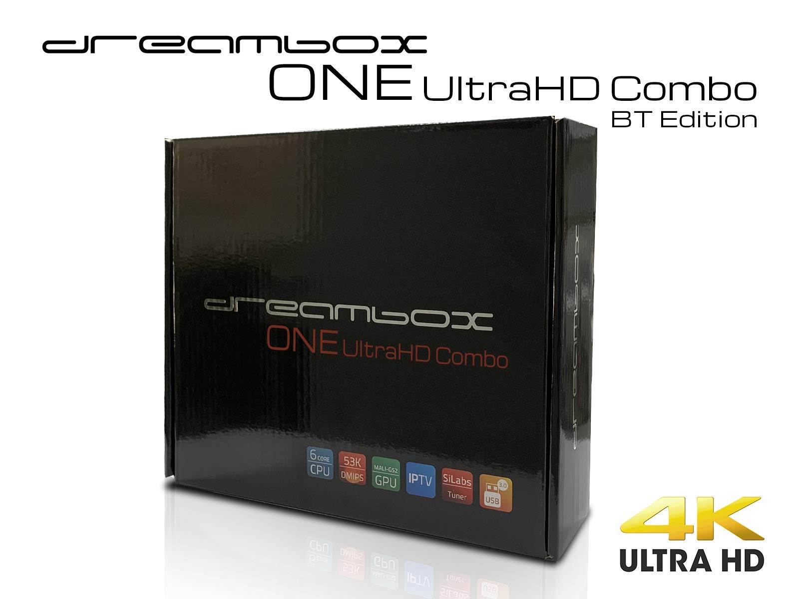 Dreambox One Combo Ultra HD BT 1x DVB-S2X MIS / 1xDVB-C/T2 Tuner 4K 2160p E2 Linux Dual WiFi H.265 HEVC