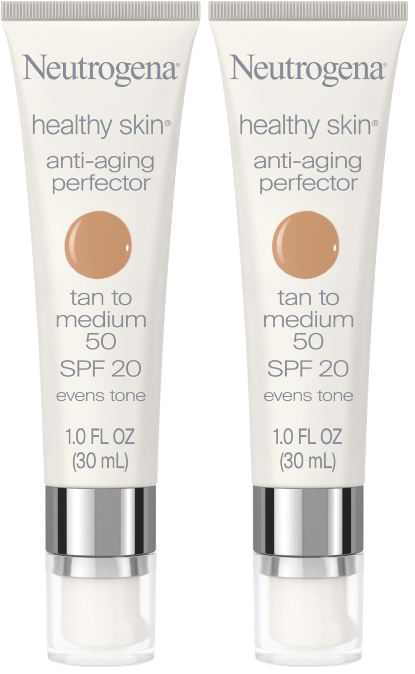 Neutrogena Healthy Skin Anti-Aging Perfector Tinted Facial Moisturizer and Retinol Treatment with Broad Spectrum SPF 20 Sunscreen with