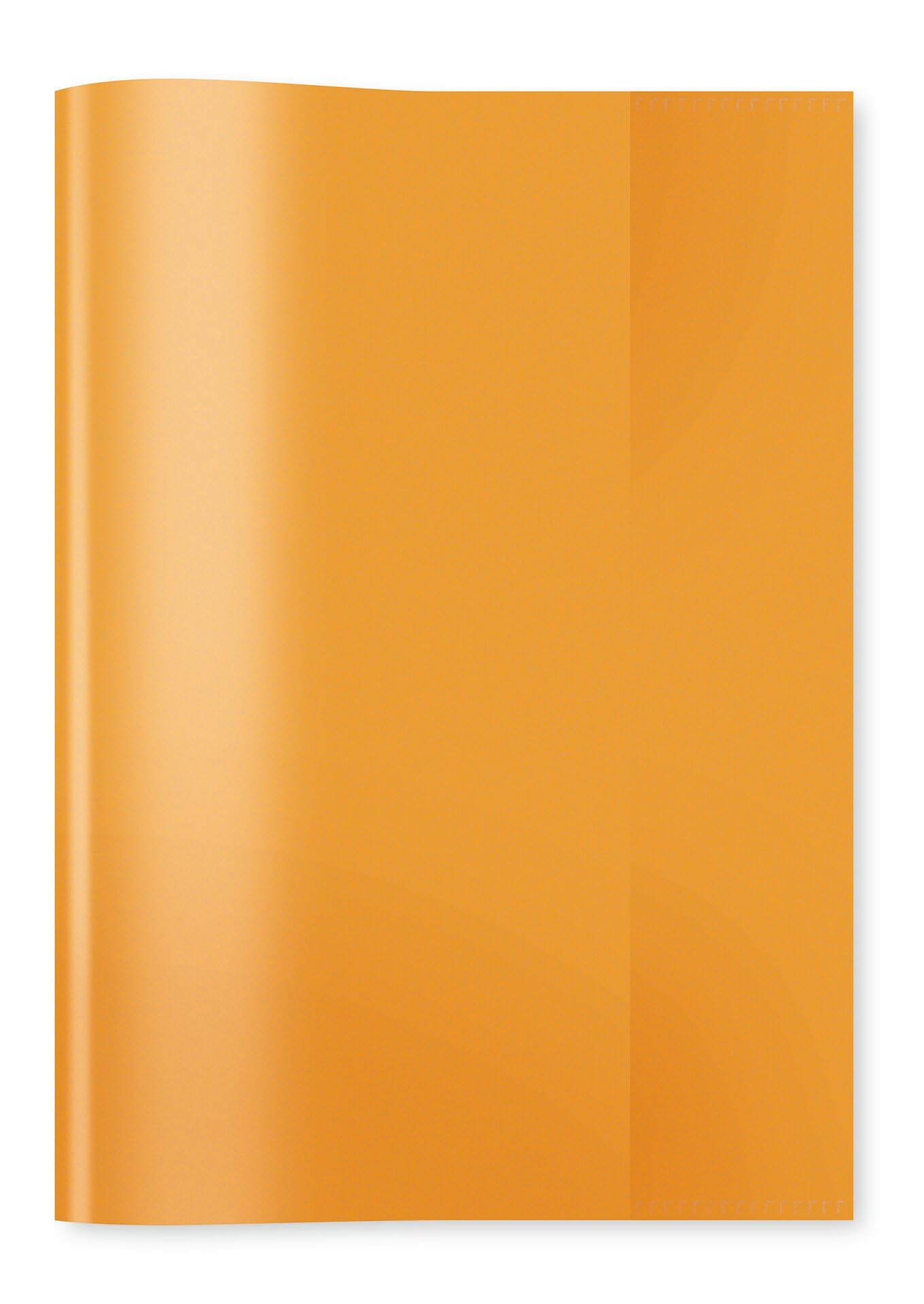 HERMA 7484 Exercise Book Covers DIN A5 Transparent Transparent Exercise Book Covers Made of Durable and Wipe-Clean Polypropylene Film, Set of 25 Exercise Book Protectors for Exercise Books, Orange