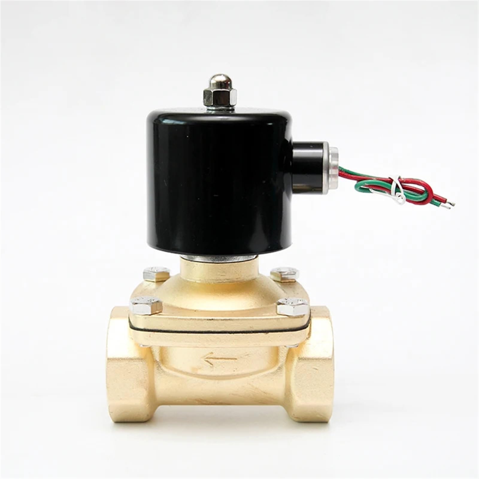 CHULKJFX 1/2" 3/4" 1" 1-1/4" 1-1/2" 2" Brass Solenoid Valve Normally Closed Air Solenoid Valve 24V 12V 220V 110V(Dn25,110VAC)