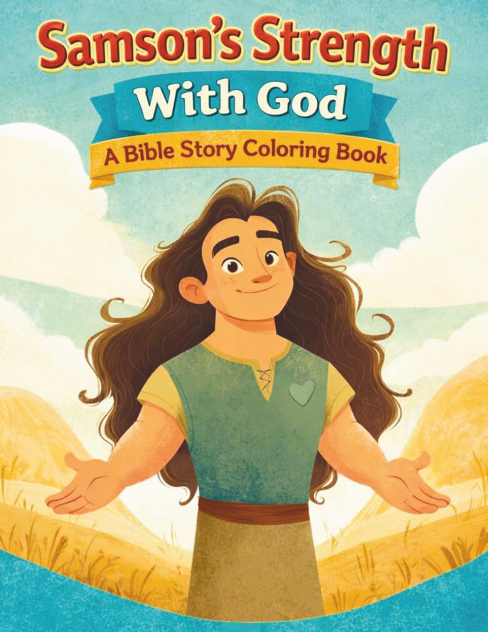 Samson's Strength With God: A Bible Story Coloring Book