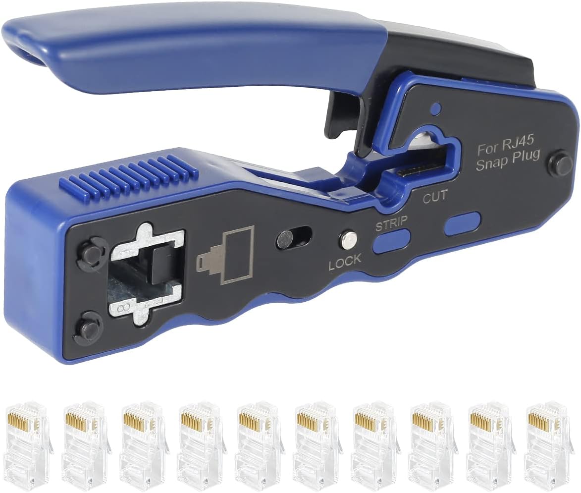 Y2H RJ45 Crimp Tool Kit Pass Through Crimping Tool Network