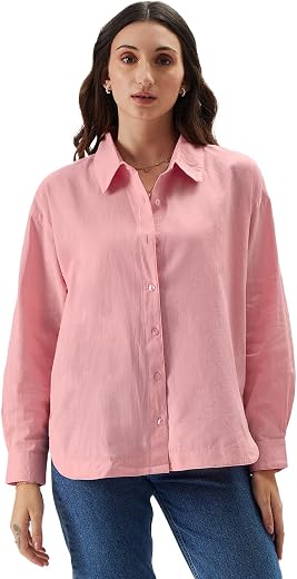 The Souled Store Women Button Down Shirt