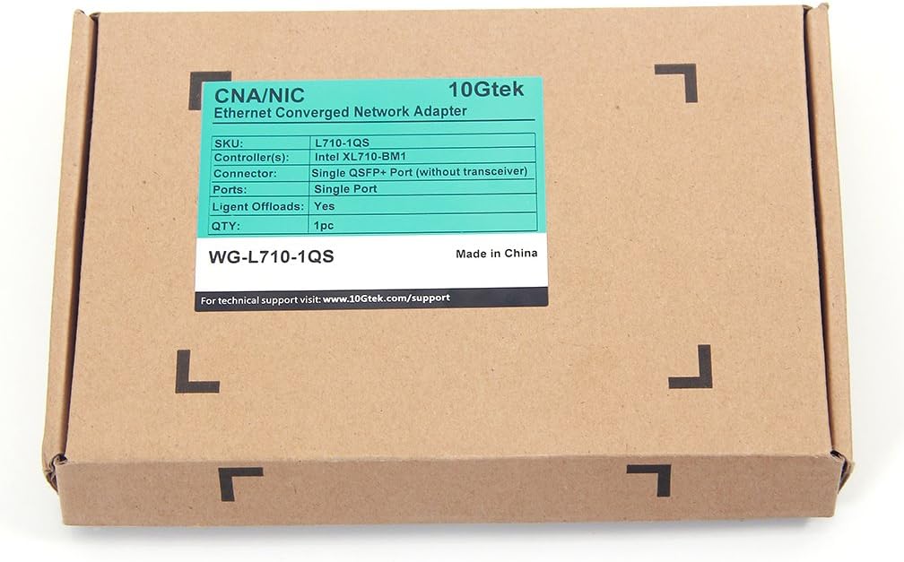 Best Cyber Monday 🔥 40GbE Converged Network Adapter (NIC), Single QSFP+ Port, with intel XL710-AM1 Controller Network Card, Compare to Intel XL710-QDA1