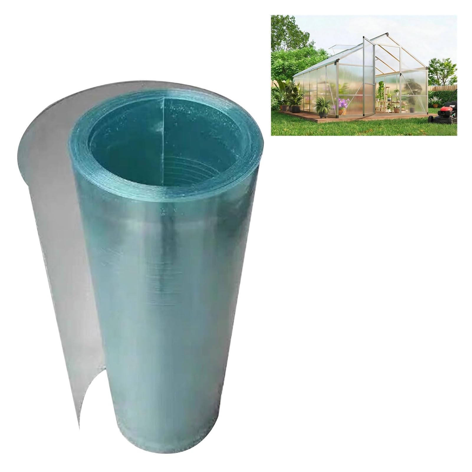 ksxnkhk 0.8mm Polycarbonate Roofing Panels for Natural Lighting in Cold Greenhouses, Canopies, Agriculture, Industry (1x20m)