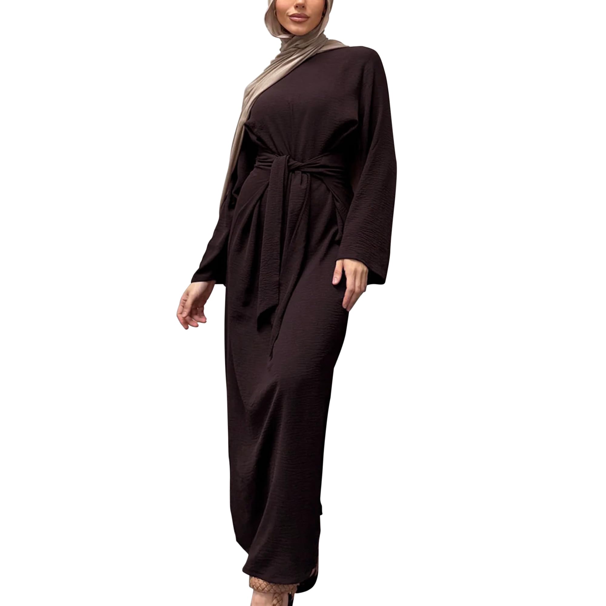 Abaya Dress for Muslim Eid Prayer Jilbab Dubai Women Maxi Kaftan Islamic Salah Dress