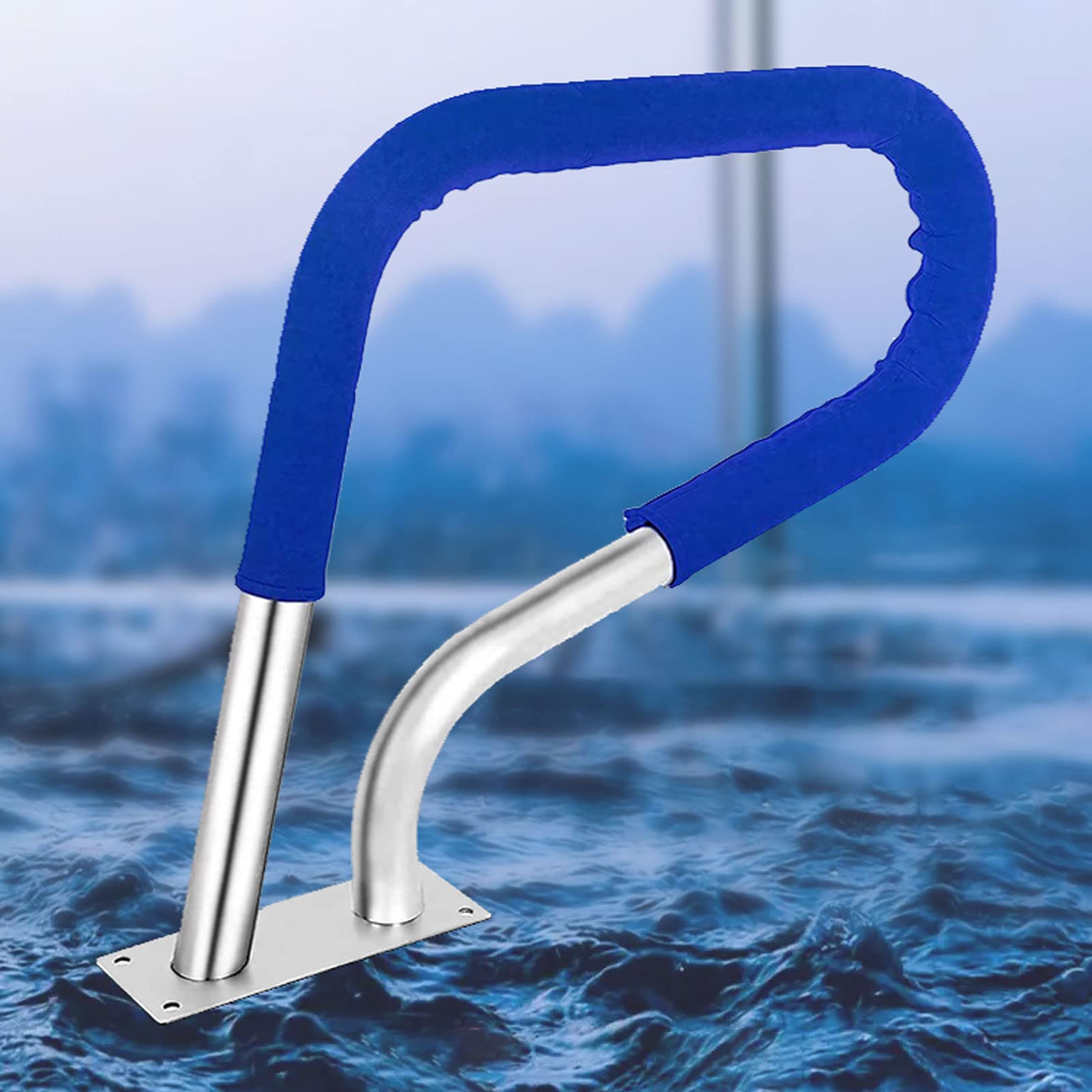 Main Courante de sécurité pour Piscine Mains courantes de Piscine, 32 "x23 en Acier Inoxydable Couverture de Garde-Corps de Piscine et vis pour Piscine creusée Spa