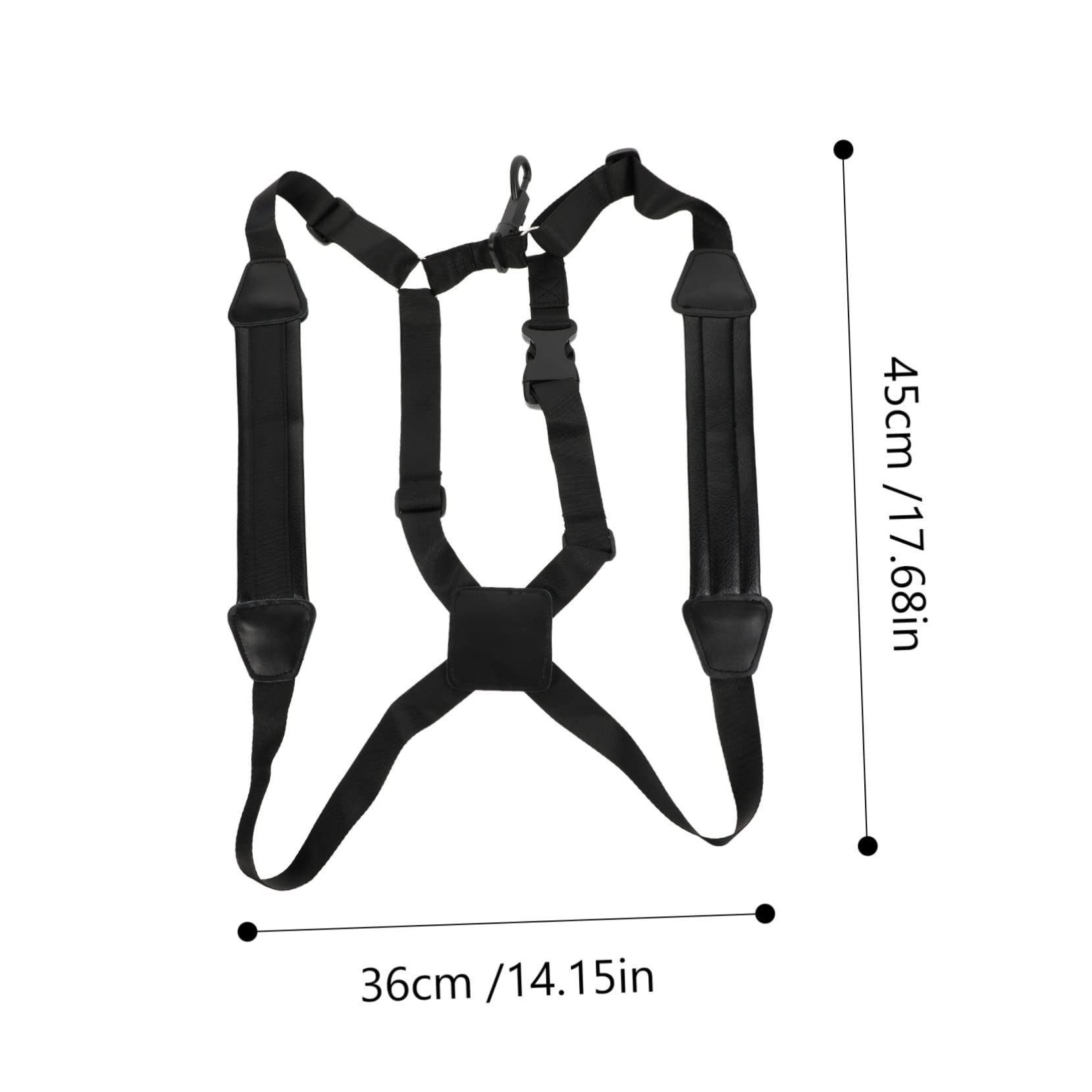 ULDIGI Sax Accessories Double Shoulder Strap Sax Harness Comfortable Saxophone Strap for Neck and Back Pain Relief