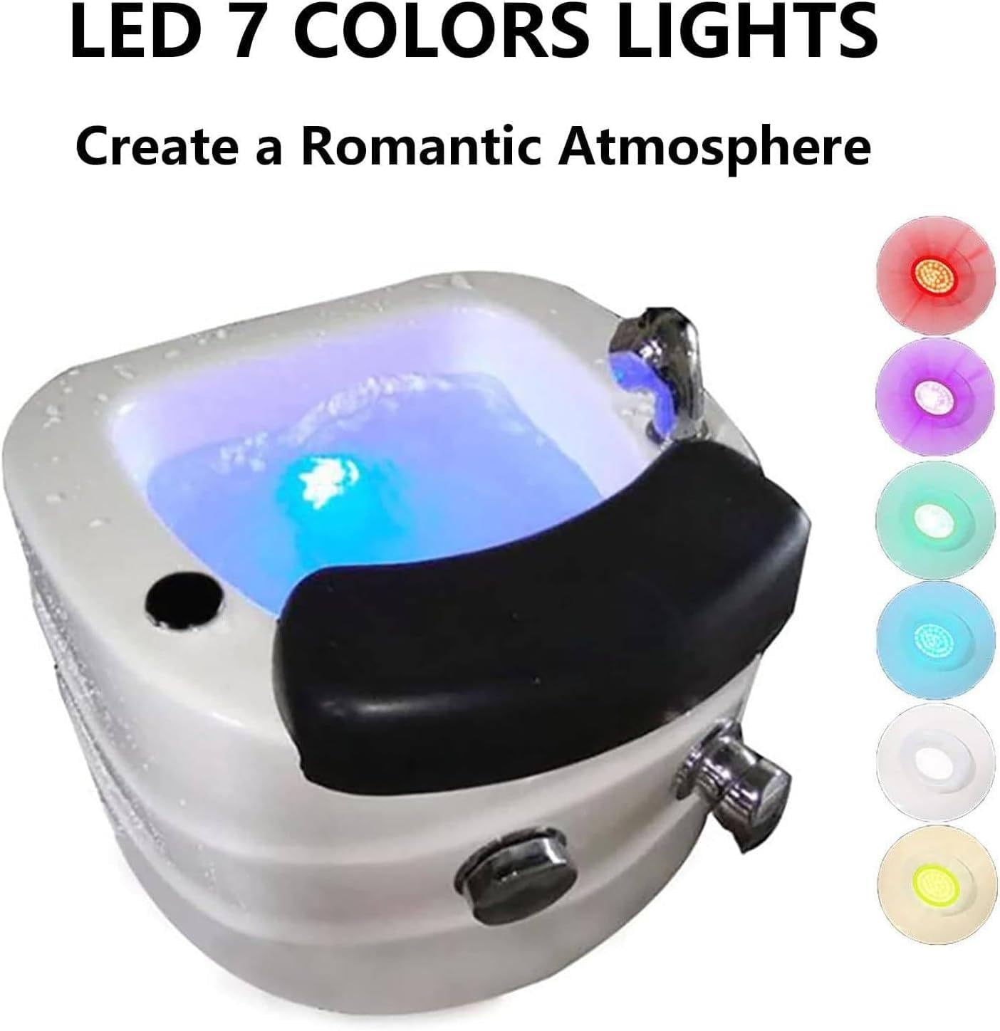 Pediluvio Idromassaggio,Vasca Pedicure Spa per Piedi,Vasca Bagno Portatile Pedicure Spa,Pediluvio Profondo Spa con Massaggio,per Casa E Il Salone A