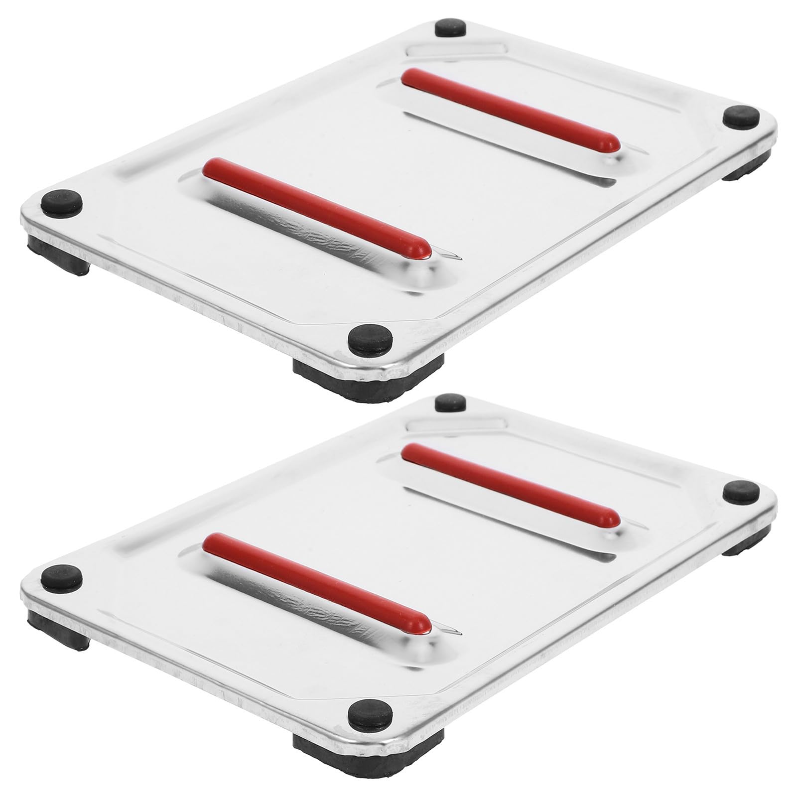 Almohadilla de acero inoxidable para plancha resistente al calor y protectora de mesas