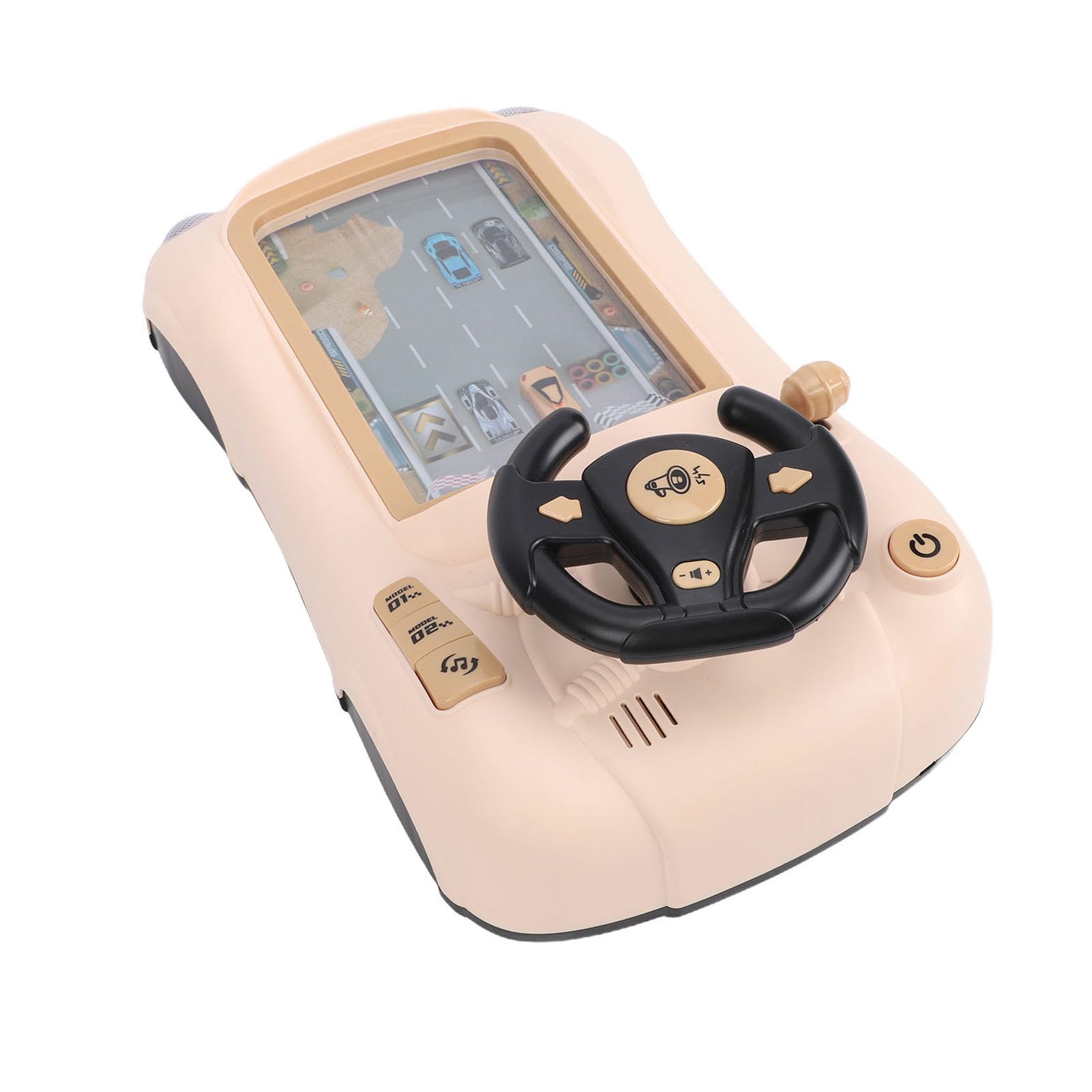 Giocattolo per auto da corsa con volante realistico per divertimento multiplayer, costruzione per bambini, migliora la passione della corsa, 43 x 24 x 14 cm