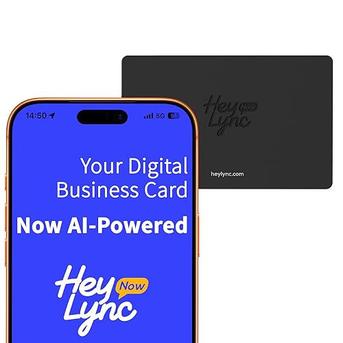 AI Smart Digital Business Card, with HeyLyncNow App, Scan and
