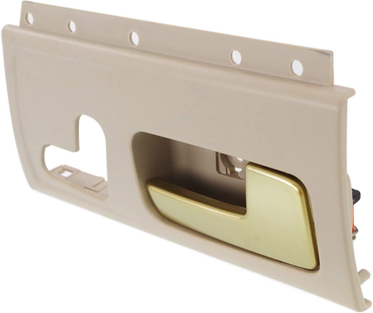 Garage-Pro Front Interior Door Handle Set of 2 Compatible with 2003-2011 Lincoln Town Car Beige bezel with chrome/gold lever Driver and Passenger Side