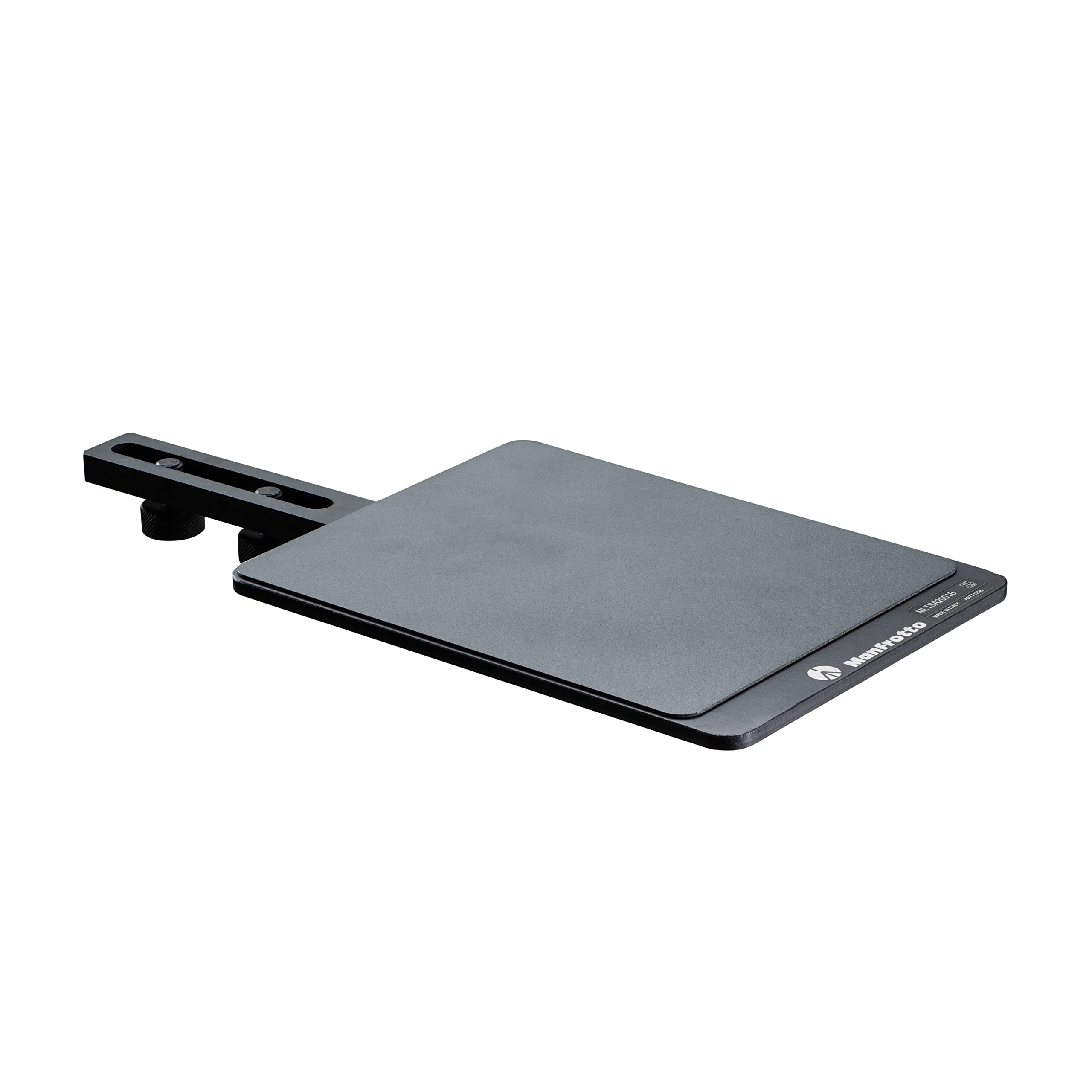 Manfrotto TetherGear MLTSA2001B podkładka pod mysz, akcesoria do uchwytu PC, zewnętrzna podkładka pod mysz do lekkiego aluminiowego uchwytu na laptopa, konfiguracja lewa lub prawostronna, 32 cm x 15