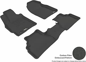 3D MAXpider Complete Set Custom Fit All-Weather Floor Mat for Select Mazda CX-7 Models - Kagu Rubber (Black) - coolthings.us