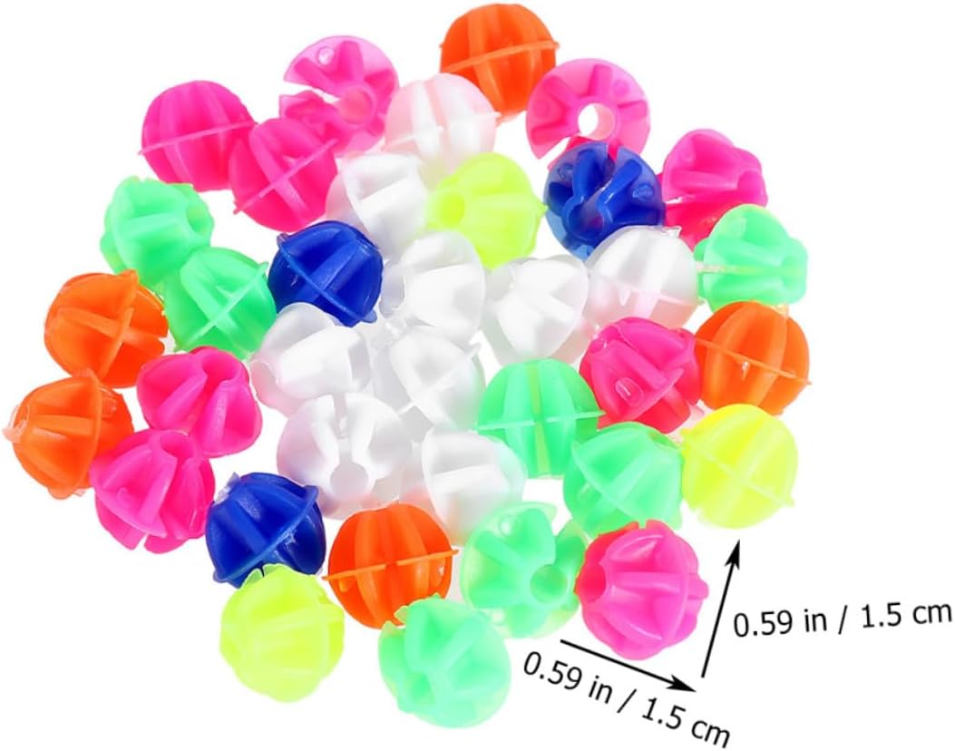 180pcs Round Bike Beads for Decorations for Boys and Girls Multi- Clips for Stylish Bike Accessories