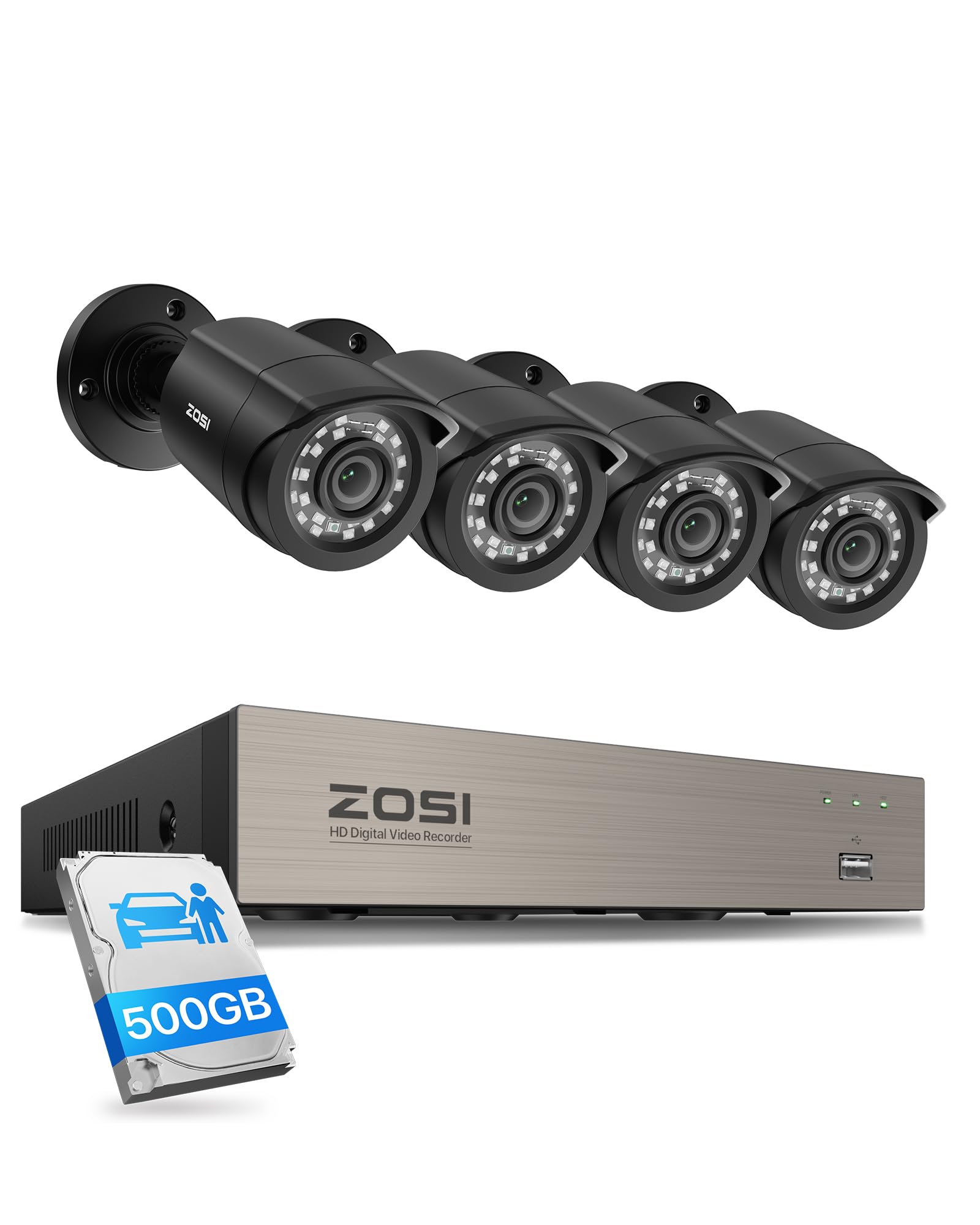 Amazon.com : ZOSI 8CH 3K Lite Home Wired Security Camera System